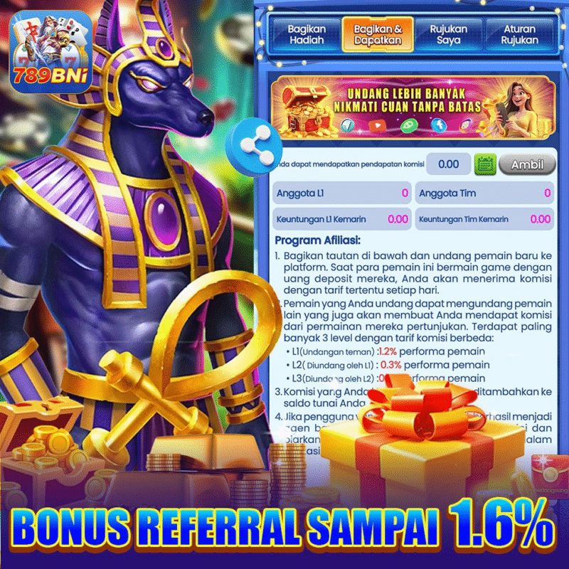 Bni 789 Slot - bonus referral sampai 1.6%