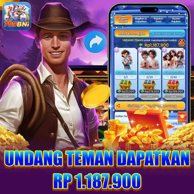 Game 789BNI undang teman dapatkan Rp 1.187.900