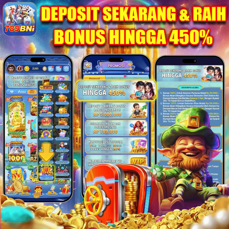 Game 789BNI deposit sekarang dan raih bonus hingga 450%